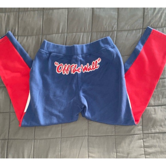 Vans Women's Colorblock Pants - Blue, White, and Red - Picture 4 of 5